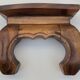 Carved wooden opium holder, traditional Asian style.