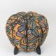 up to 3 Art Deco stools by Jindrich Halabala, leaf pattern, pouf, ottoman, 1930s