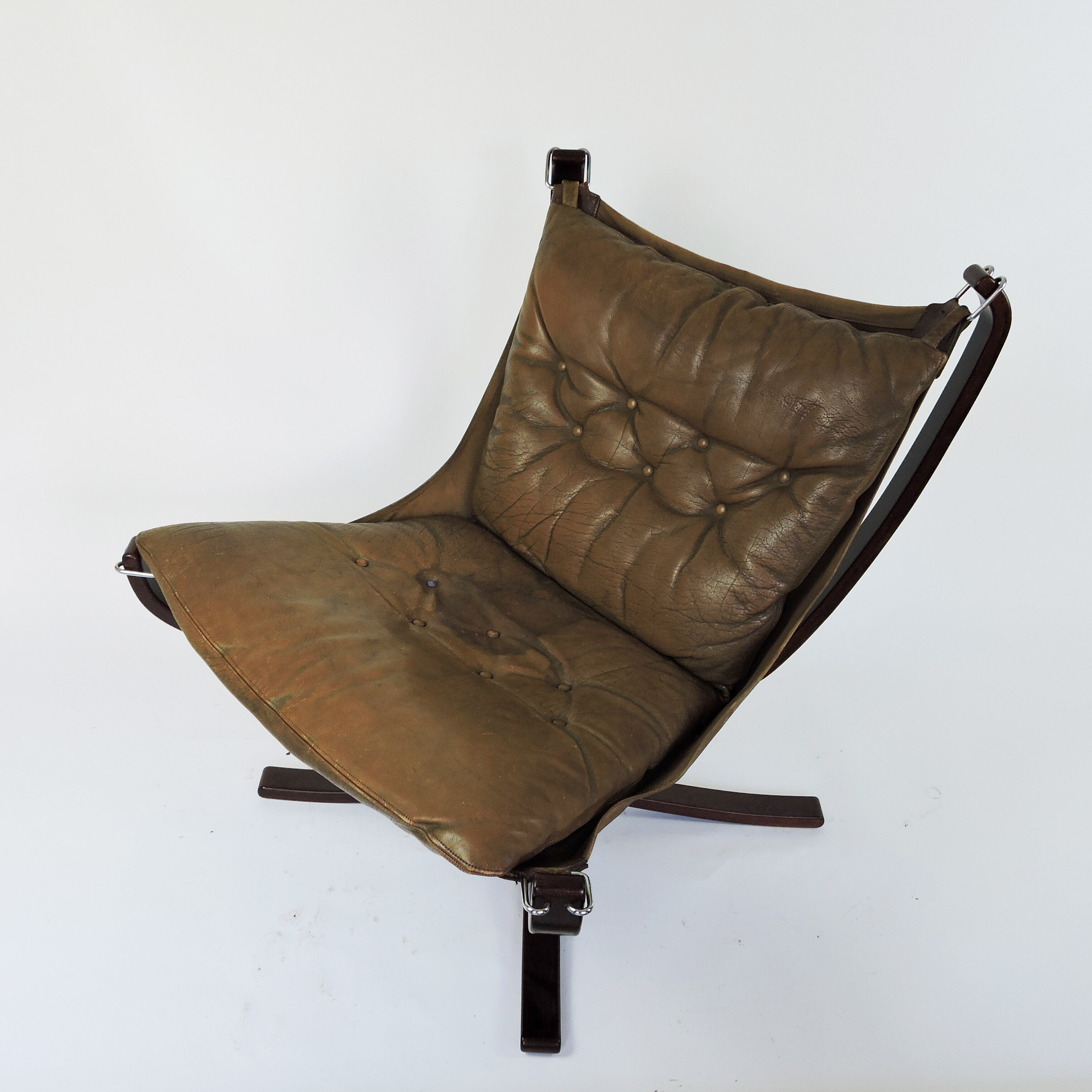 Falcon Chair and Ottoman by Sigurd Ressell, 1970s