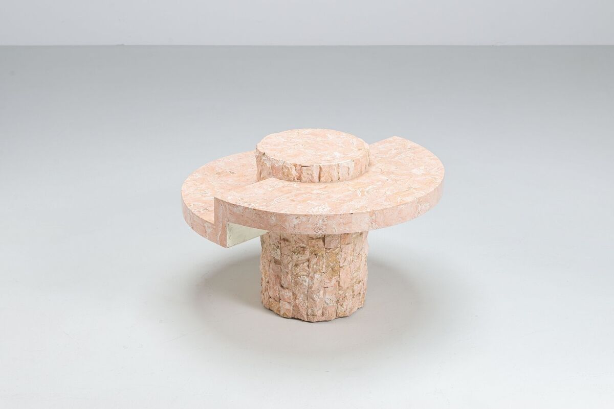 Magnussen Ponte Mactan stone small coffee table Belgium 1970