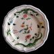 2 earthenware plates from Gien, paradise birds.