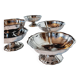 6 classic ice cream or Macedonian stainless steel bowls