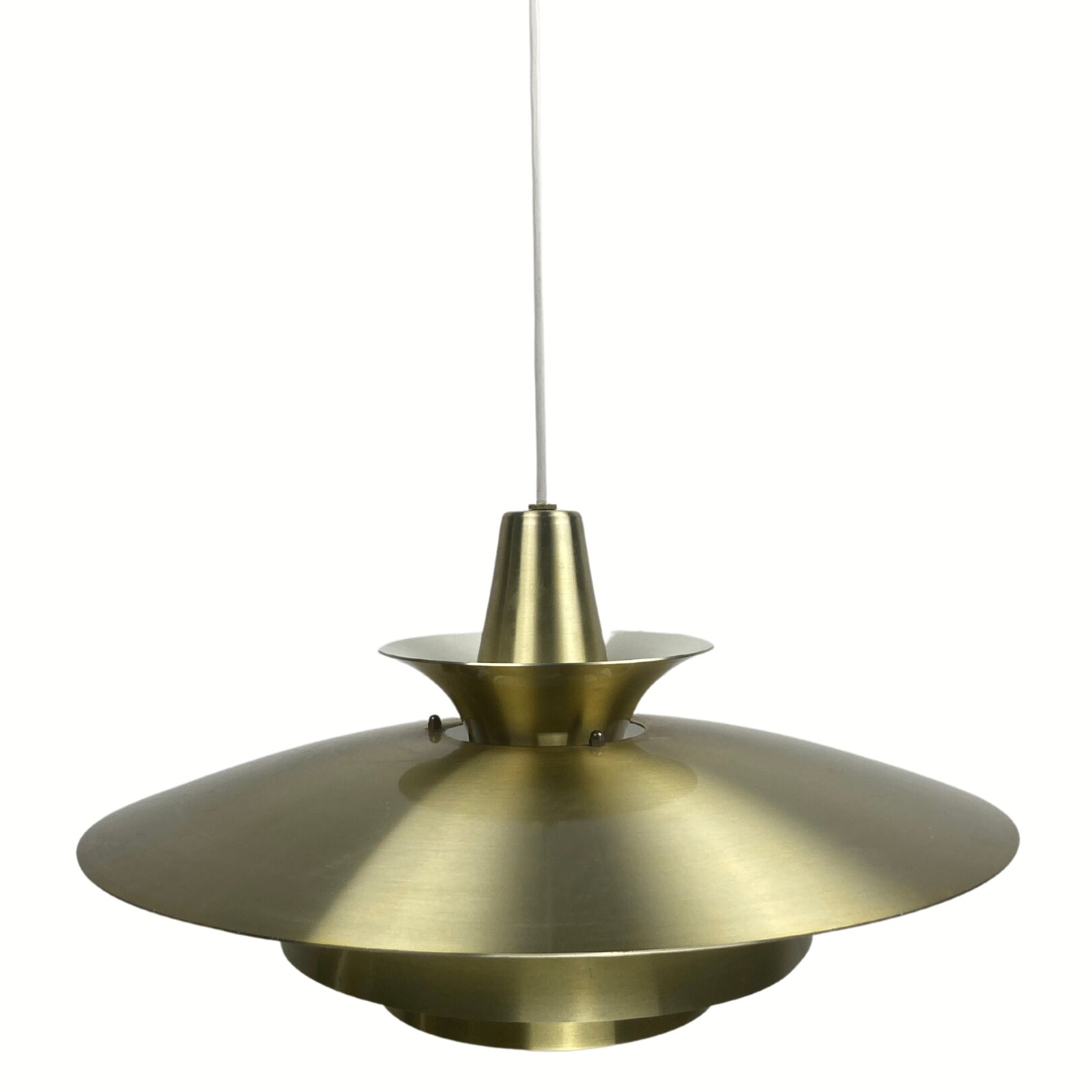 Danish scandinavian brass UFO pendant, 1970s