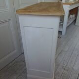 Small Louis Philippe sideboard of beautiful craftsmanship re-enchanted in pearl gray.