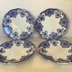 Four old Boch Brothers Dordrecht plates