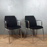 Pair of armchairs Design style Moderniste circa 1970-1980