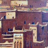 Painting HST Rachid Bouskri artist from Tinjdad (Morocco) Orientalist