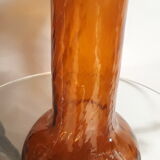 Glass vase brown caramel color