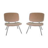 Paire de chauffeuses CM 190 de Pierre Paulin