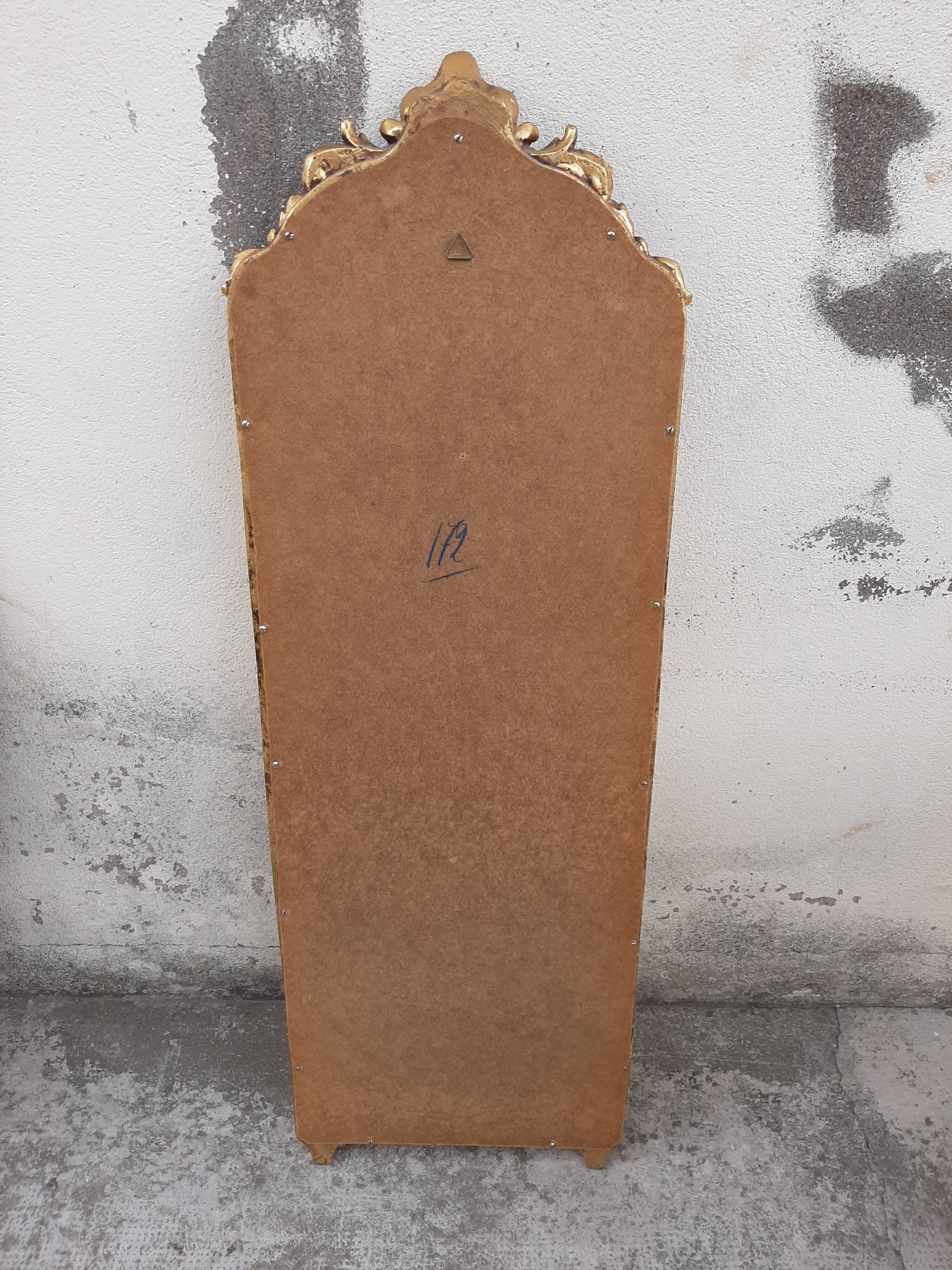 Miroir style Louis XV doré - 100x33