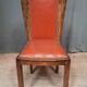 Series of 6 art deco chairs