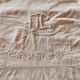 Old monogrammed fabric