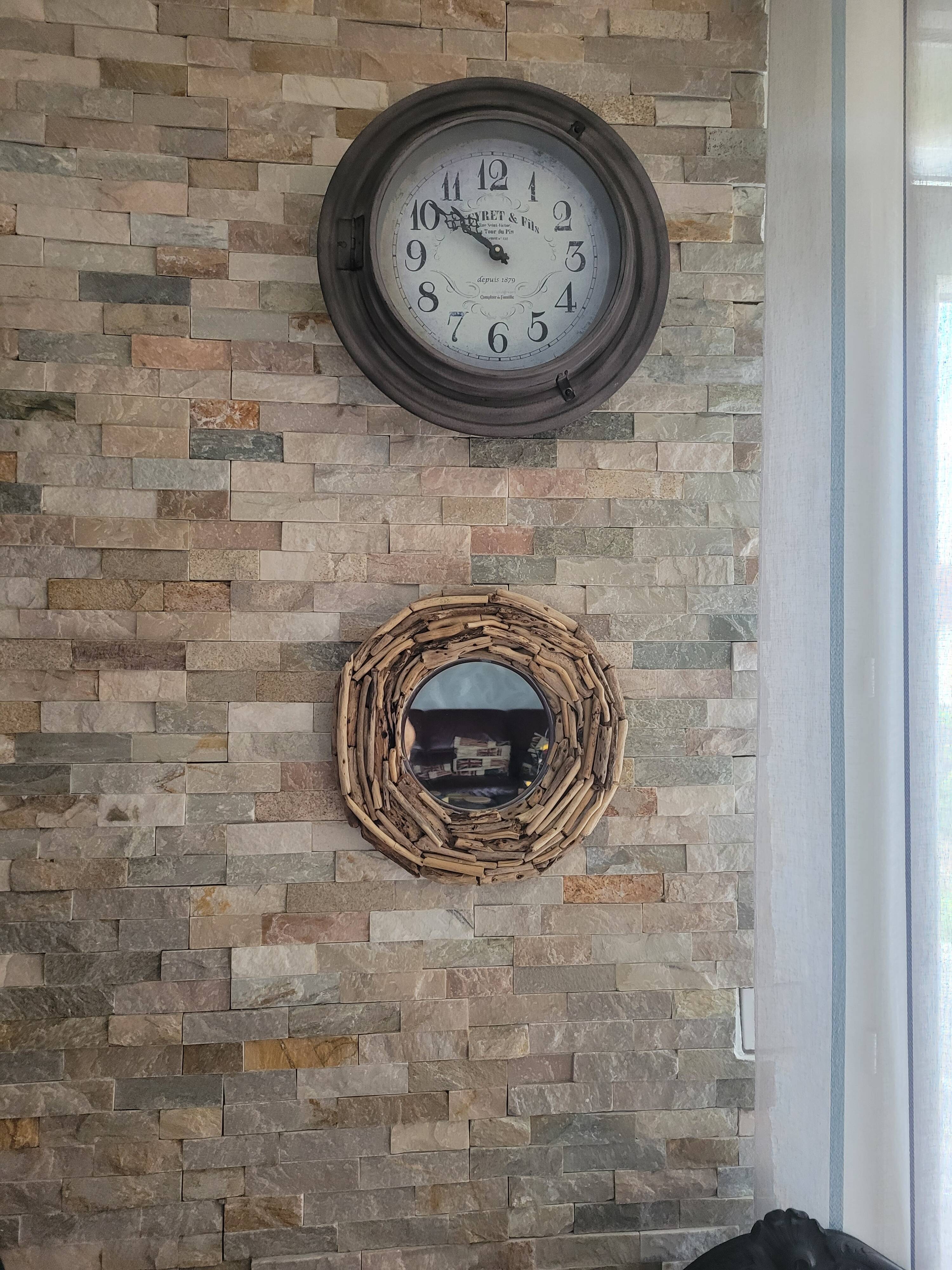 Very nice driftwood mirror.
