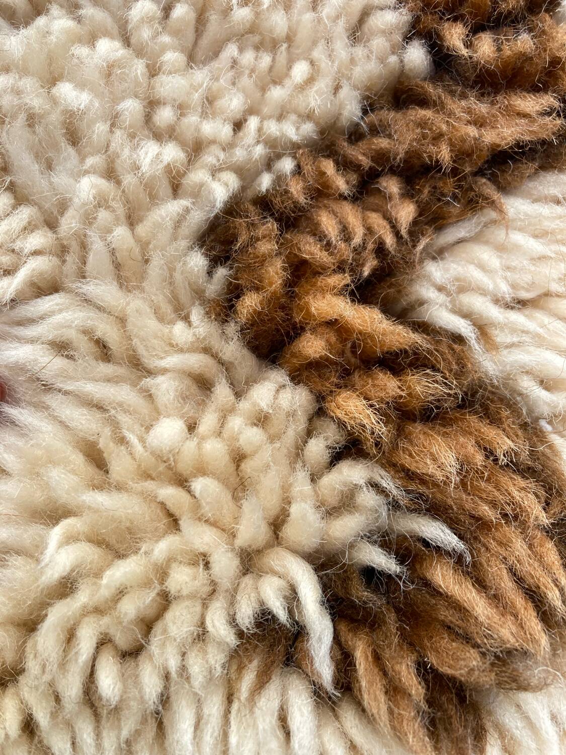 Vintage Berber wool rug