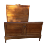 Louis XVI style bed in oak 2 people