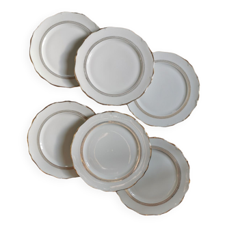 Assiettes vintage en porcelaine de Sologne