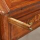 Antique writing desk in walnut with drawers and inlays, Italy, 18th century.