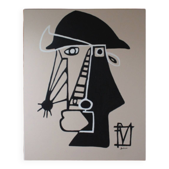 Peinture XL à l'acrylique "Mon Picasso" par Bodasca
