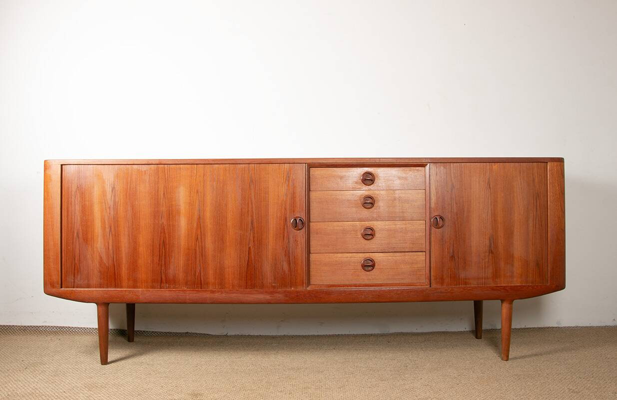 Danish teak sideboard model, Harry Østergaard, Randers Mobelfabrik 1960