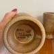 Set of 6 glasses / mugs in stoneware, vintage 1970.