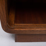 Oak Wood Hanging Cabinet, 1960s