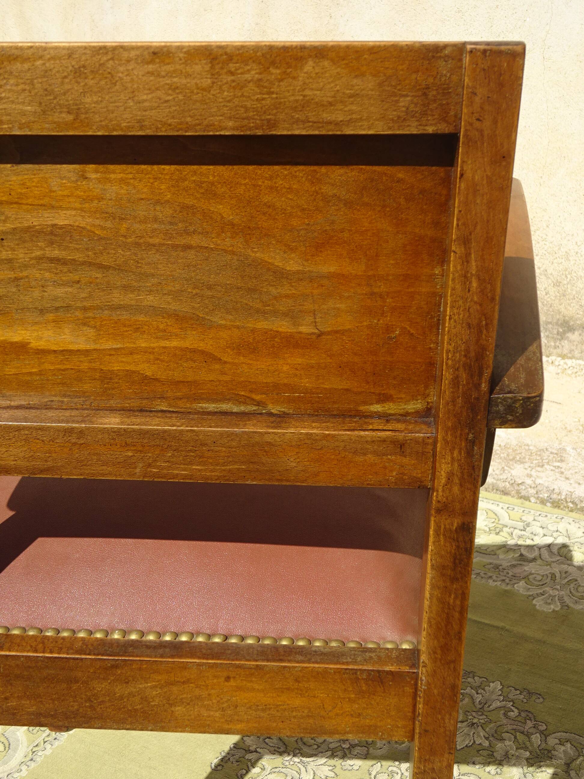 Matching set of 1 bridge armchair and 2 Art Deco chairs.