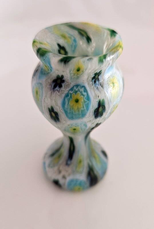 Small Murano glass vase – millefiori murrine – mid-20th century