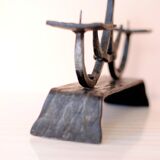 Vintage Wrought Iron Candle Holder, France, 1960s