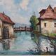 Ecluse on vallee of Morin by André Swimberge oil on canvas