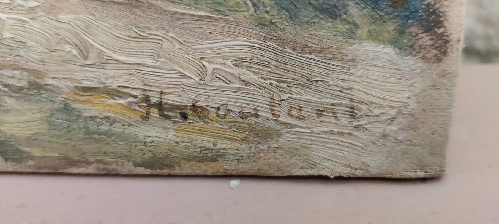 Painting on cardboard signed by Henri Coutant (1868-1935)