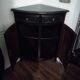 Encoignure, buffet d'angle style Louis XV noir