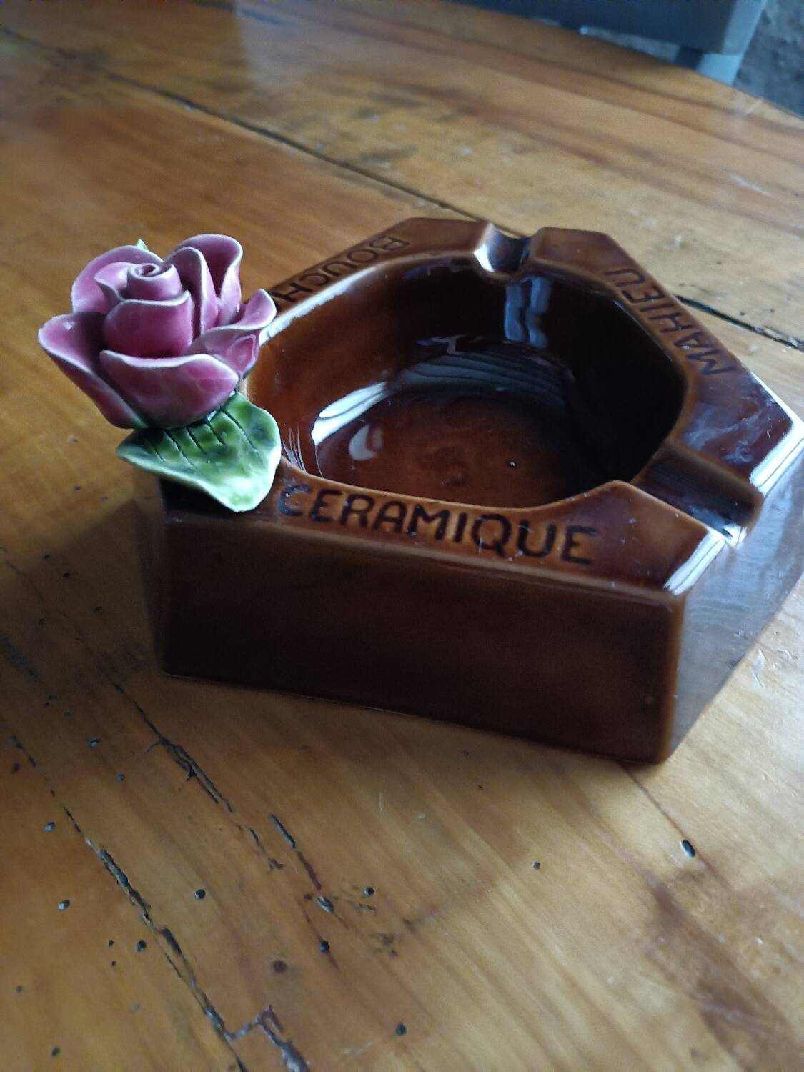 Mahieu Bouchain Ceramic Advertising Ashtray