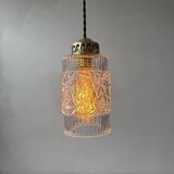 Pair of vintage glass suspensions