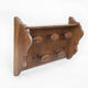 Vintage coat rack, wall-mounted wooden coat rack, 5 hooks, rustic, cloakroom, coat hanger, rack