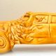 Advertising ashtray, Citroën DS in ochre earthenware, bodywork, garage