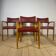Set of 4 teak chairs by Villy Schou Andersen – Scandinavian mid-century design