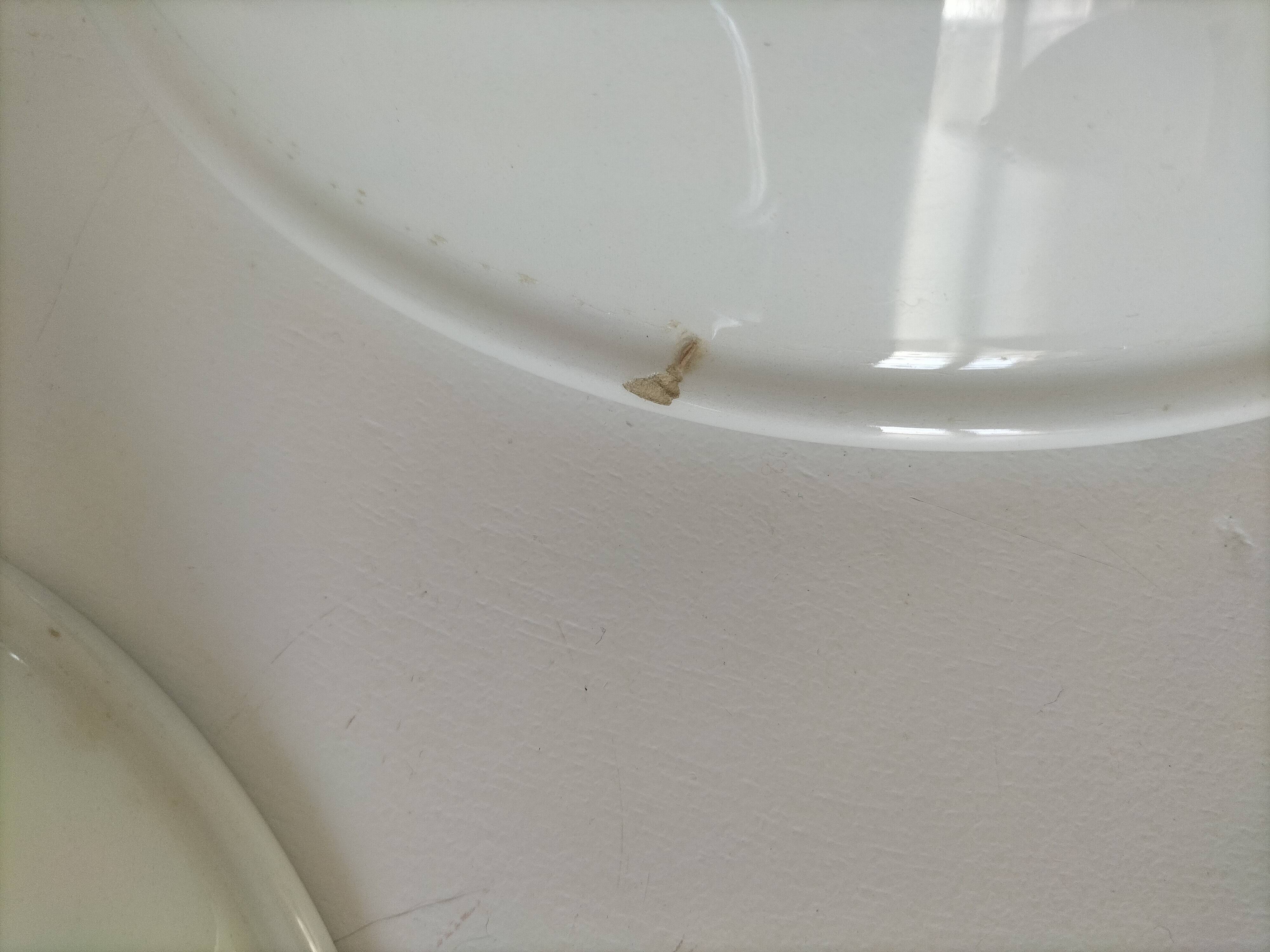 Trio of Italian 1970s deep plates, ochre brown floral decoration