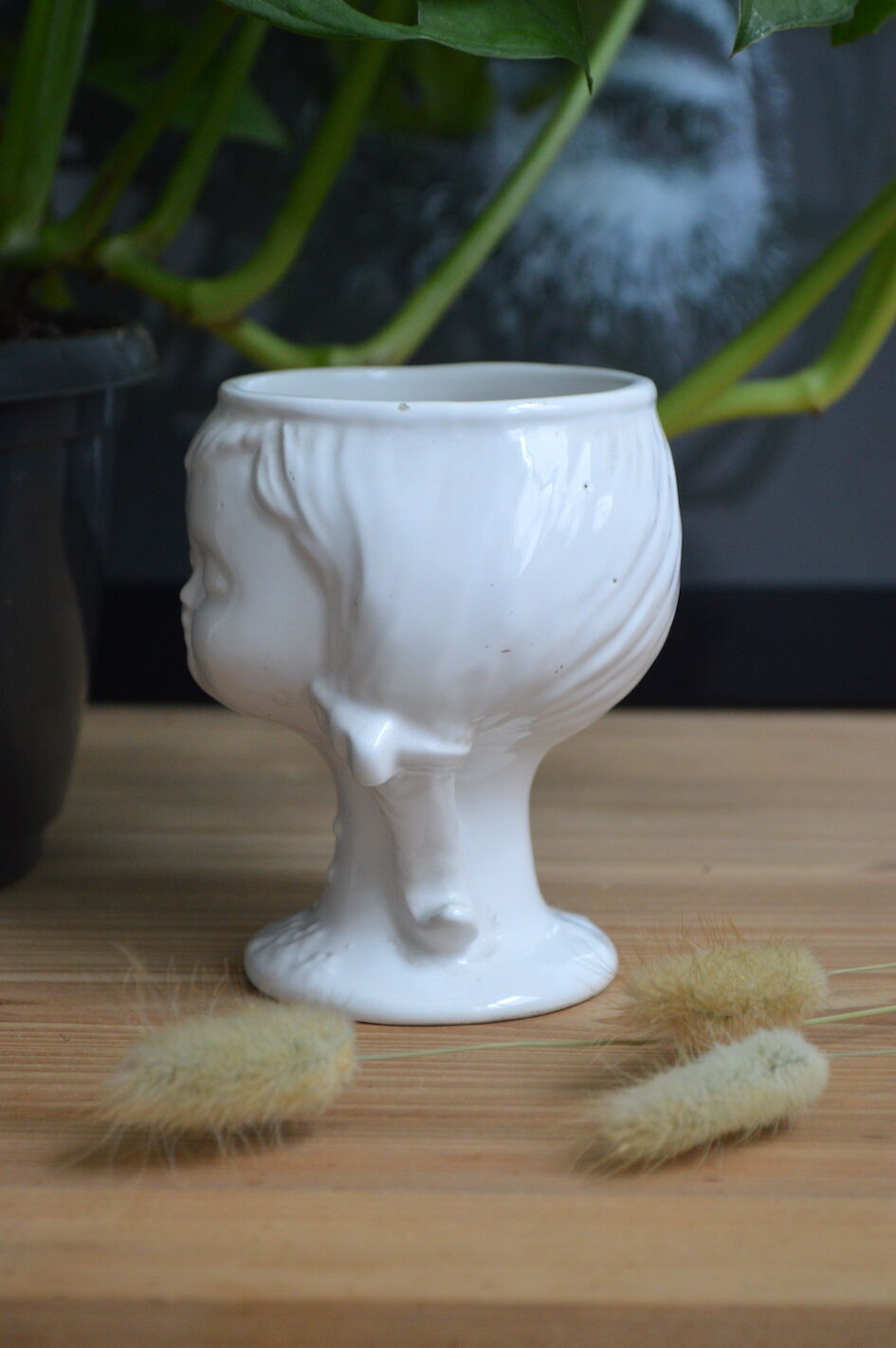 Vintage head pot cover