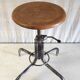 Tubular metal and wood workshop stool - 50s/60s