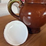 Large jug / enamelled earthenware teapot with a flambé glaze — Soviet design