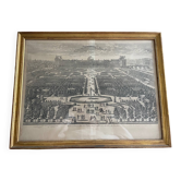 Antique engraving of the Tuileries
