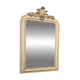 Miroir à fronton sculpté, stuc et bois peint de style Napoléon III - début