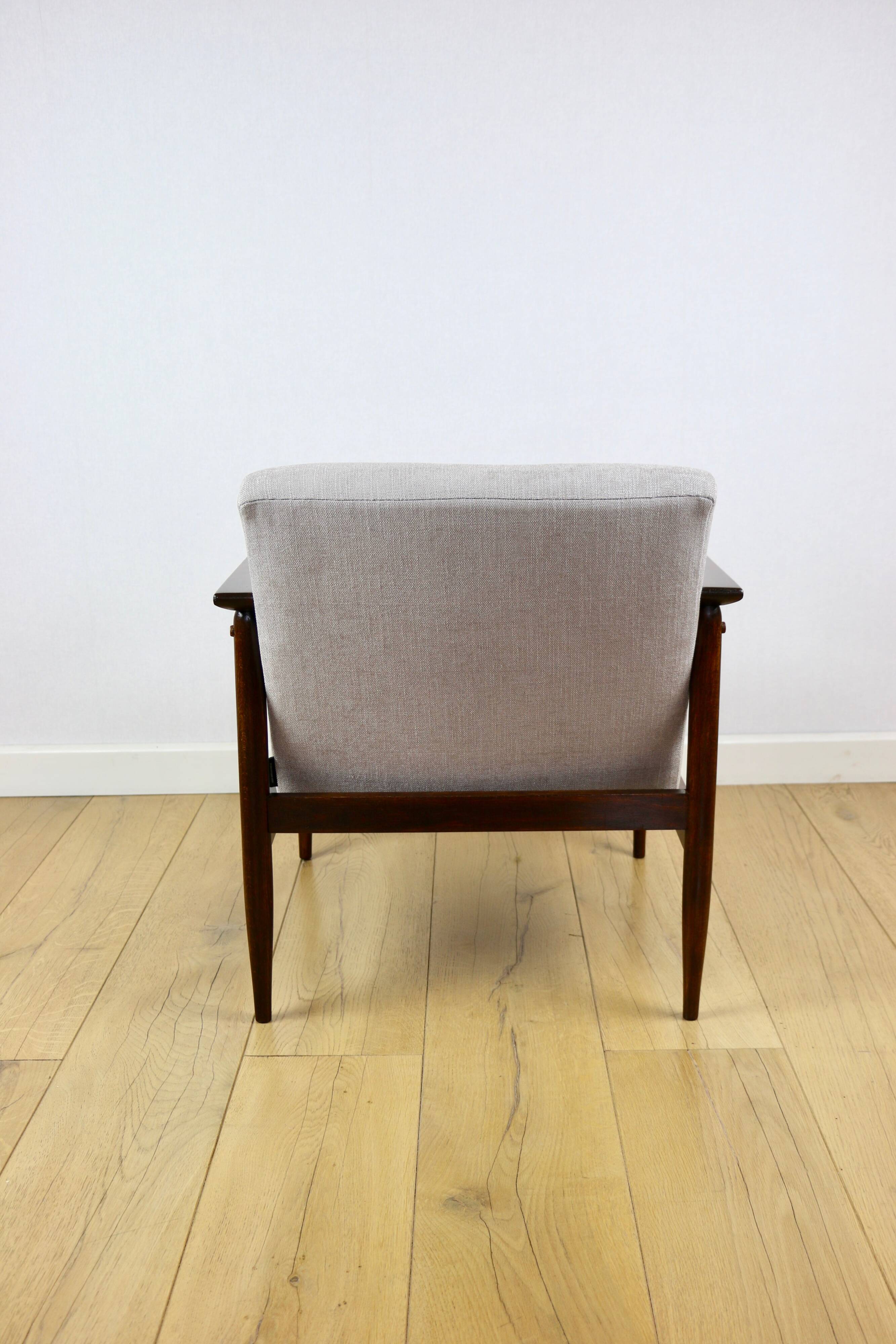 Vintage Loft armchair 1970s light brown - light grey