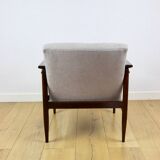Vintage Loft armchair 1970s light brown - light grey