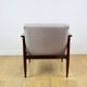 Fauteuil vintage Loft années 1970 marron clair - gris clair