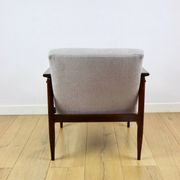 Fauteuil vintage Loft années 1970 marron clair - gris clair