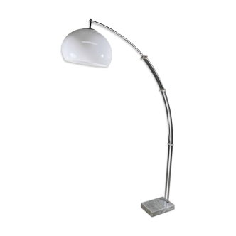Harvey Guzzini floor lamp Arch with marble base, Italy, 1970