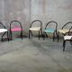 Série de 6 chaises enfant style Hitier - Vintage 1940 1950