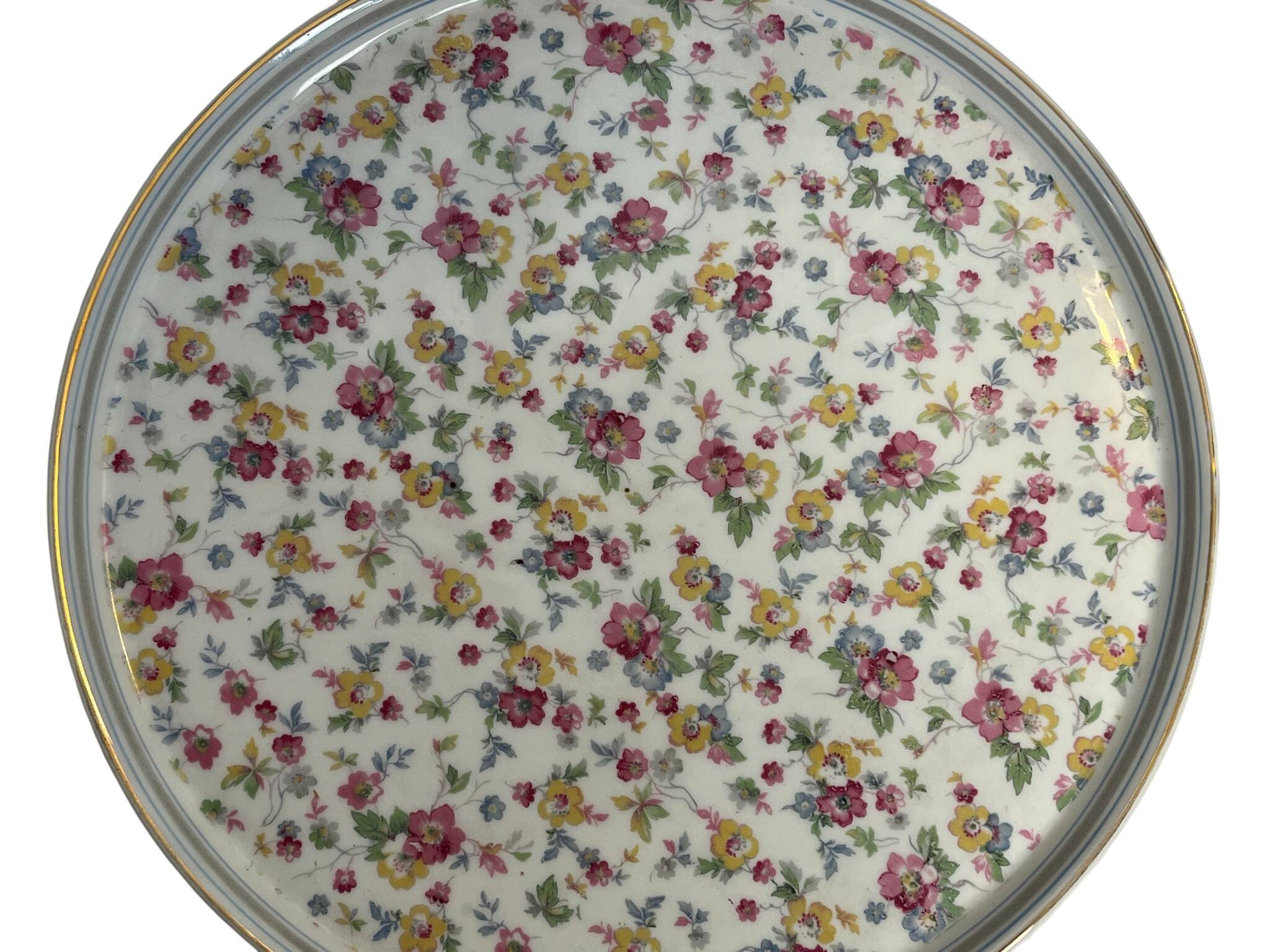 Tableware, tea service called egoist, floral decoration, 20th century