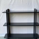 Vintage black satin lacquered shelf